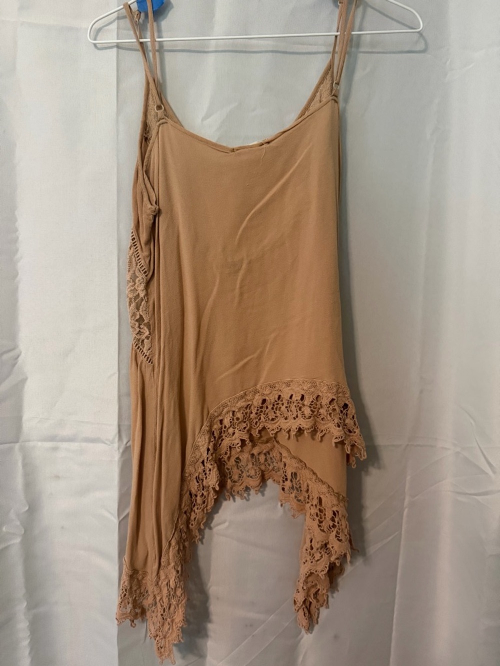 Altar'd State Tan Crochet Trim Tank Top - Picture 4 of 4